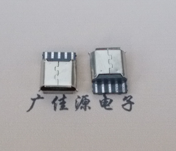 海南Micro USB5p母座焊线 前五后五焊接有后背