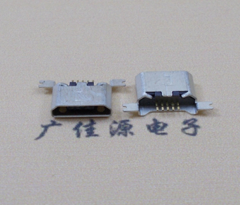 海南MK USB B Type 沉板0.9母座后两脚SMT口不卷边