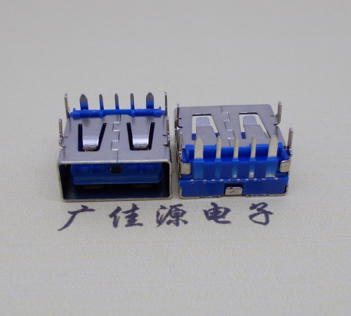 海南 USB5安大电流母座 OPPO蓝色胶芯,快速充电接口