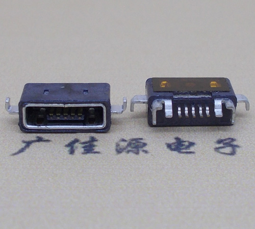 海南MICRO USB防水AB型口母头3D图纸封装