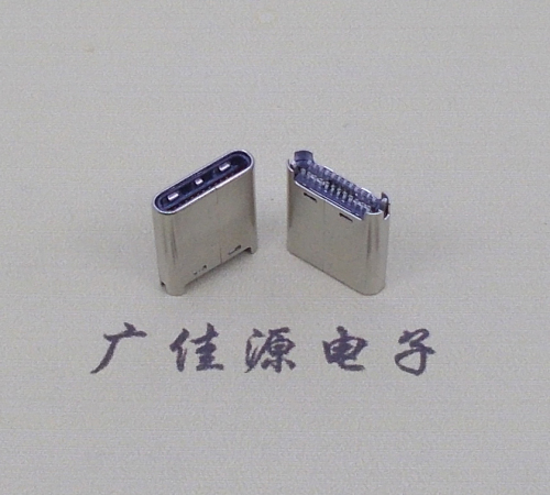 海南TYPE-C公头24P夹0.7mm厚度PCB板 外壳铆压和拉伸两种款式 可高数据传输和快速充电音频等功能