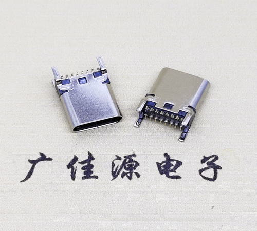 海南USB 3.1TYPE-C16Pin立贴母头座子引脚接线正负级详解